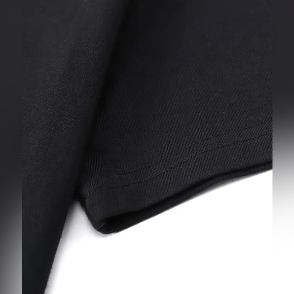 Black Short Sleeve Crew Neck Tee - Picture 2 of 7